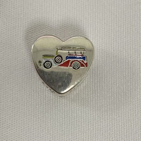 Pandora PHILIPPINES Exclusive Travel Heart Charm Pendant, S925 Silver Jewelry - Picture 1 of 4